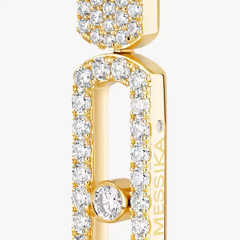 Boucles d'oreilles Femme Or Jaune Diamant Imperial Move GM 13754-YG