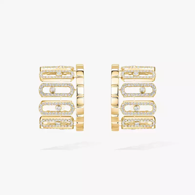 Boucles d'oreilles pavées Move Iconica