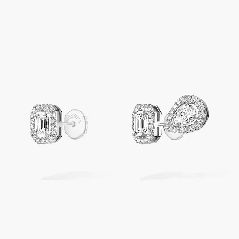 My Twin earrings 1+2 0.10ct x3 White Gold For Her Diamond Earrings 07004-WG