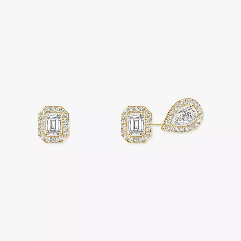 My Twin asymmetrical earrings, small model