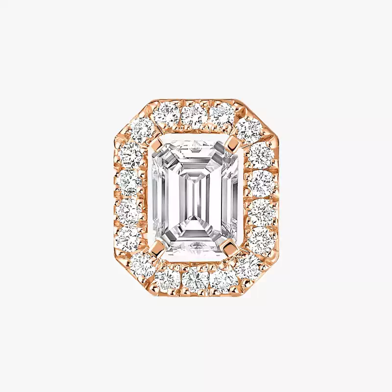 My Twin earrings 1+2 0.10ct x3 Pink Gold For Her Diamond Earrings 07004-PG