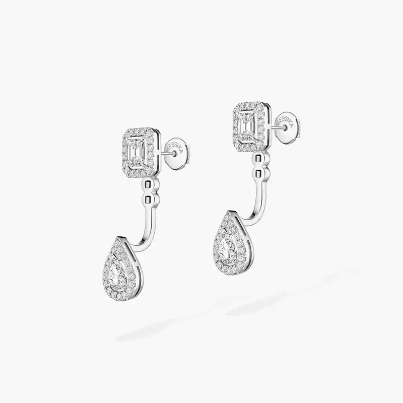 My Twin toi & moi earrings 2x 0.15ct White Gold For Her Diamond Earrings 06504-WG