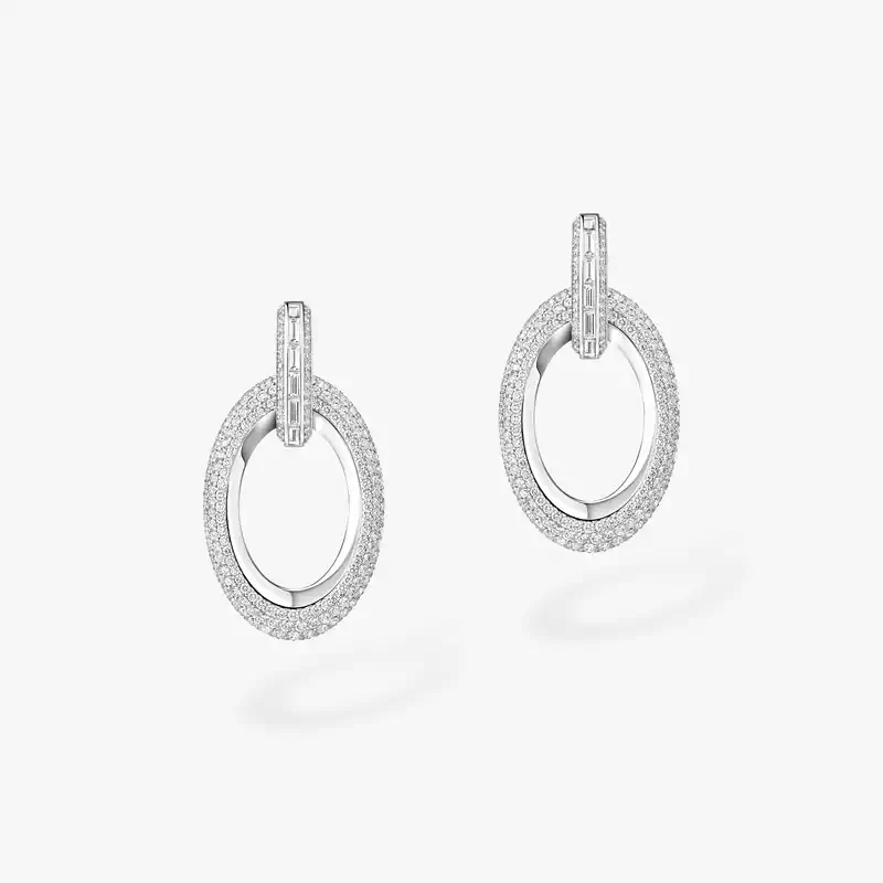 Groove White Gold For Her Diamond Earrings 13470-WG