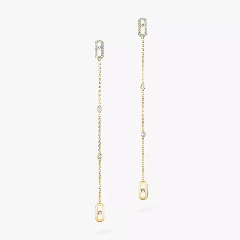 Pendiente Mujer Oro amarillo Diamante Colgantes Move Uno 11321-YG