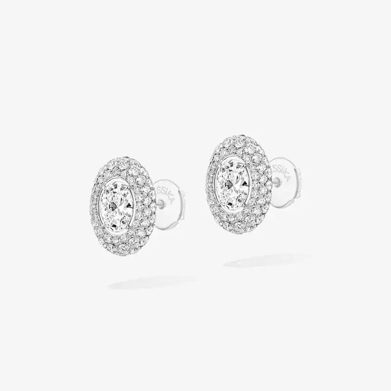 Boucles d'oreilles Divine Enigma taille ovale