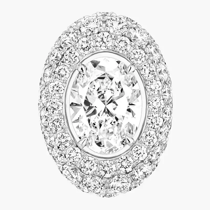 Boucles d'oreilles Divine Enigma taille ovale