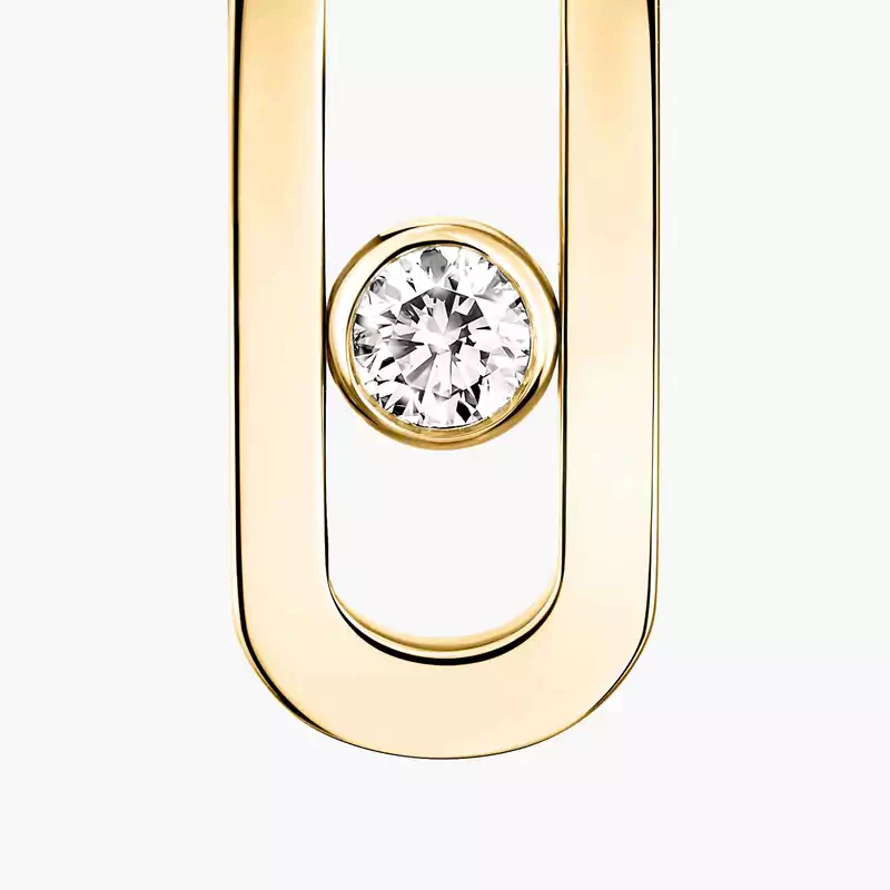 Boucles d'oreilles Femme Or Jaune Diamant Move Uno 12182-YG