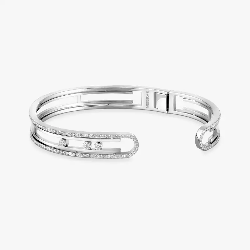 Move 10th Bangle White Gold For Her Diamond Bracelet 11426-WG