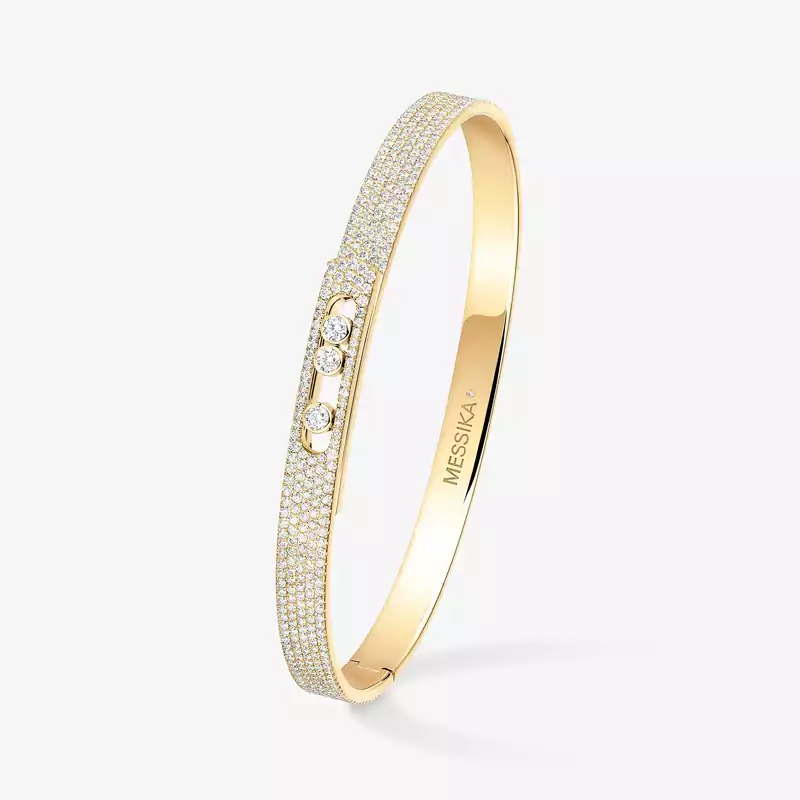 Move Noa pavé bangle small Yellow Gold For Her Diamond Bracelet 12721-YG