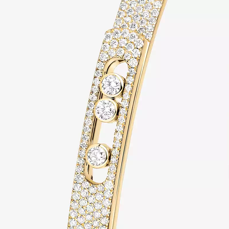 Move Noa pavé bangle small Yellow Gold For Her Diamond Bracelet 12721-YG