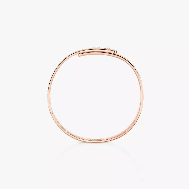 Mit Diamanten ausgefasste Move Noa Armspange KM Für sie Diamant Armband Roségold 10093-PG