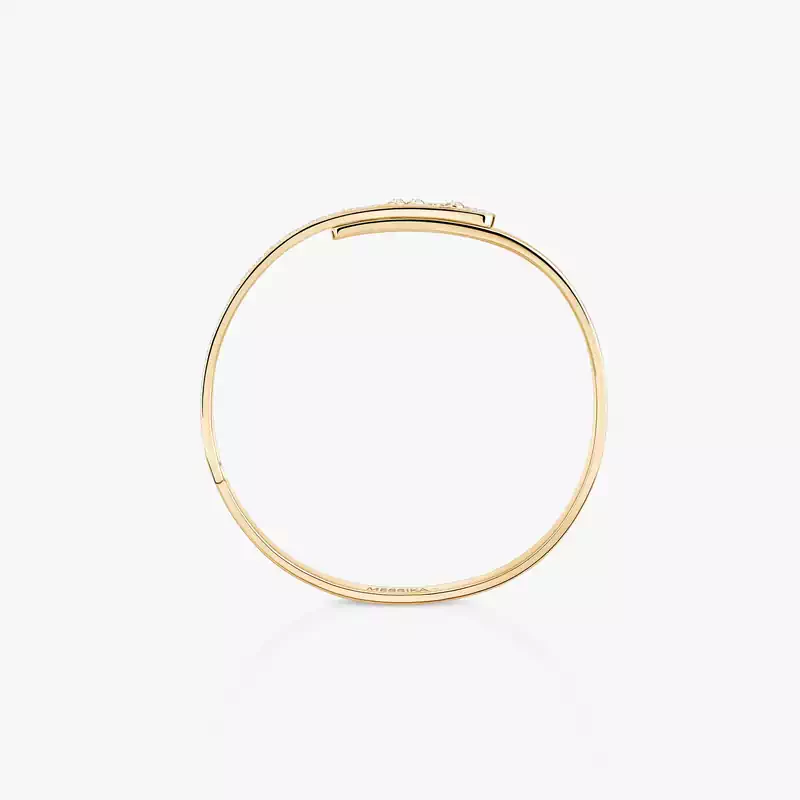Bracelet For Her Yellow Gold Diamond Move Noa Semi-Pavé Bangle SM 10093-YG
