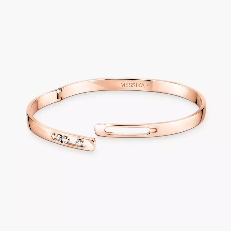 Bracelet Mixte Or Rose Diamant Bangle Move Noa PM Grandes Tailles 11640-PG