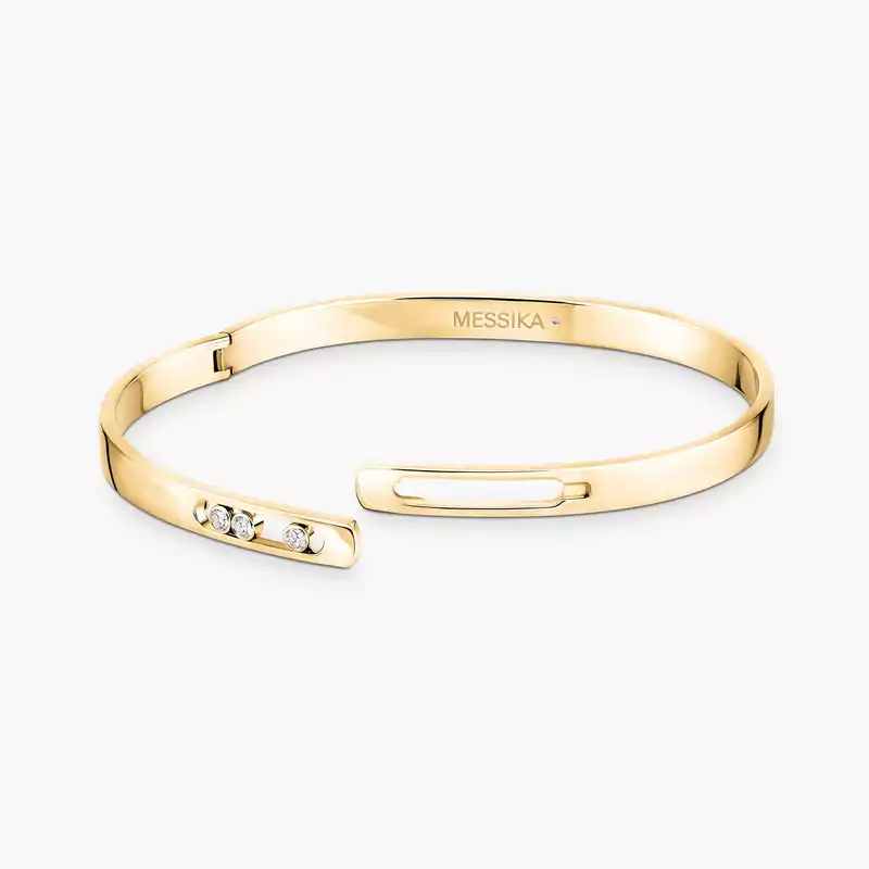 Bracelet Femme Or Jaune Diamant Bangle Move Noa PM 10092-YG