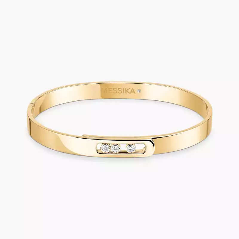 Bracelet Femme Or Jaune Diamant Bangle Move Noa Grandes Tailles 13912-YG