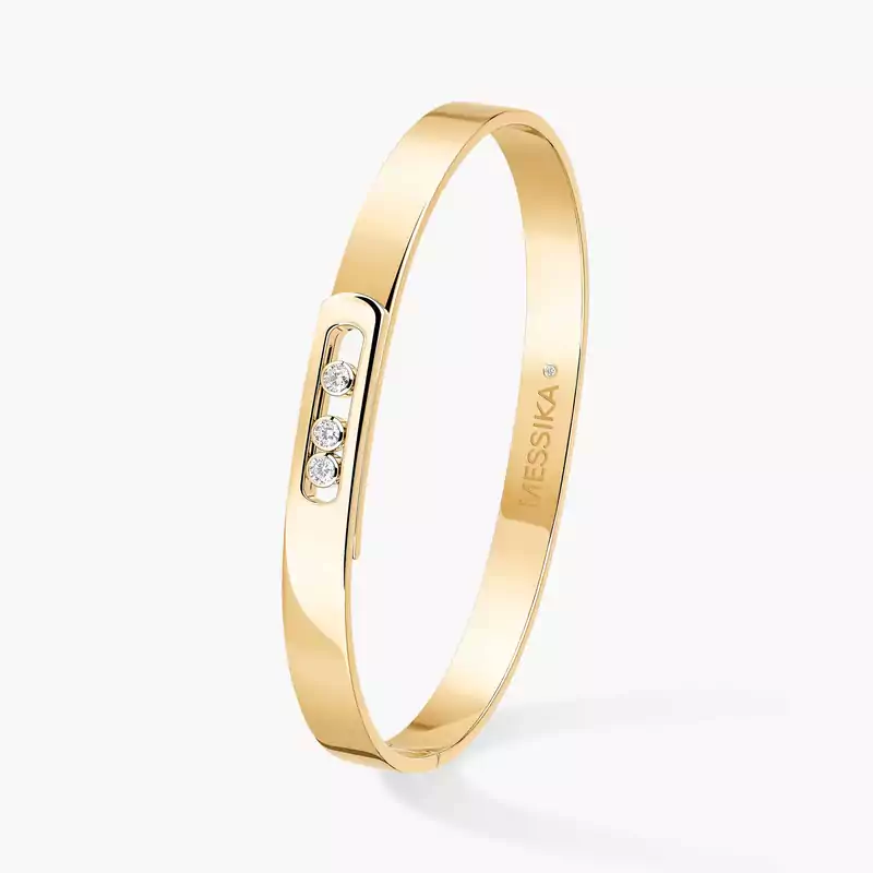 Bracelet Femme Or Jaune Diamant Bangle Move Noa Grandes Tailles 13912-YG