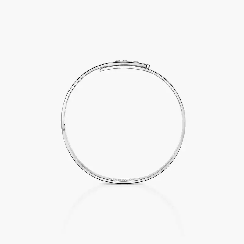 Bracelet Femme Or Blanc Diamant Bangle Move Noa 06368-WG