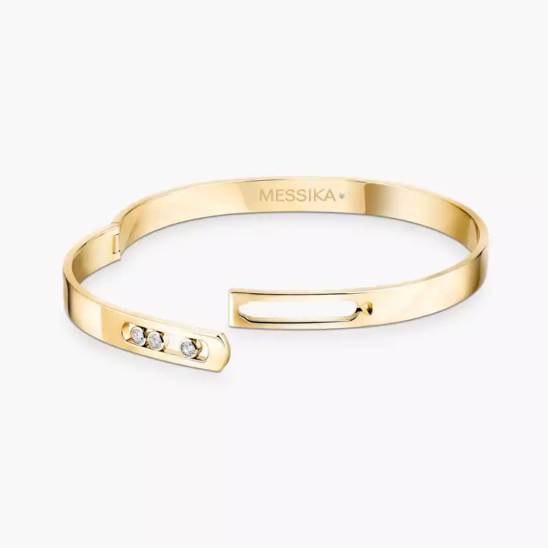 Bracelet Femme Or Jaune Diamant Bangle Move Noa 06368-YG