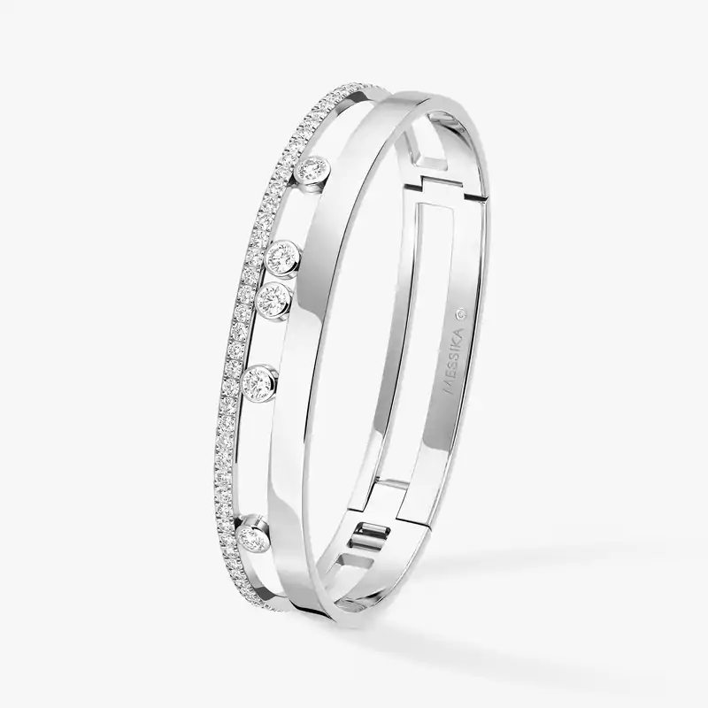 Move Romane bangle large White Gold For Her Diamond Bracelet 06747-WG