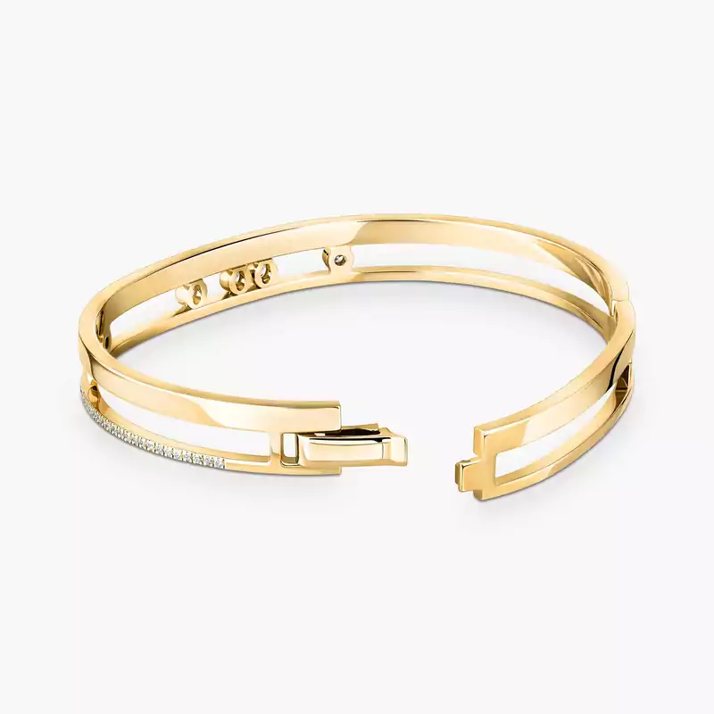 Pulsera Mujer Oro amarillo Diamante Bangle Move Romane 06514-YG