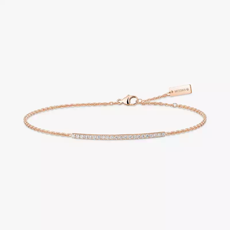 Gatsby Bar Pink Gold For Her Diamond Bracelet 05446-PG