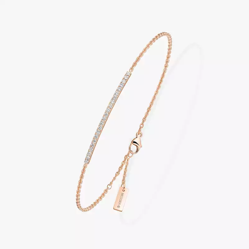 Gatsby Bar Pink Gold For Her Diamond Bracelet 05446-PG