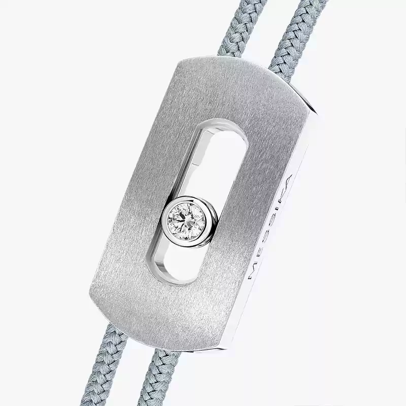Bracelet Homme Titane Naturel Diamant Cordon Move Titanium Naturel Gris 14643-TN