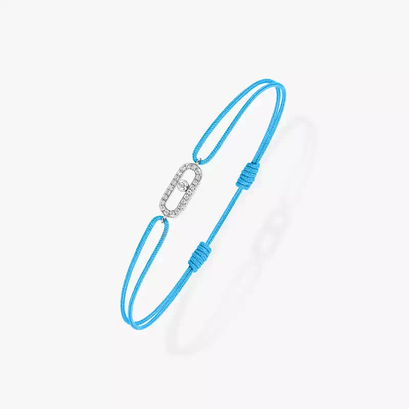 Move Uno turquoise cord bracelet White Gold For Her Diamond Bracelet 14323-WG