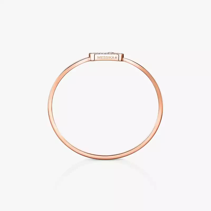 Pulsera Mujer Oro rosa Diamante Esclava Flex Move Uno Pavé MM 12057-PG