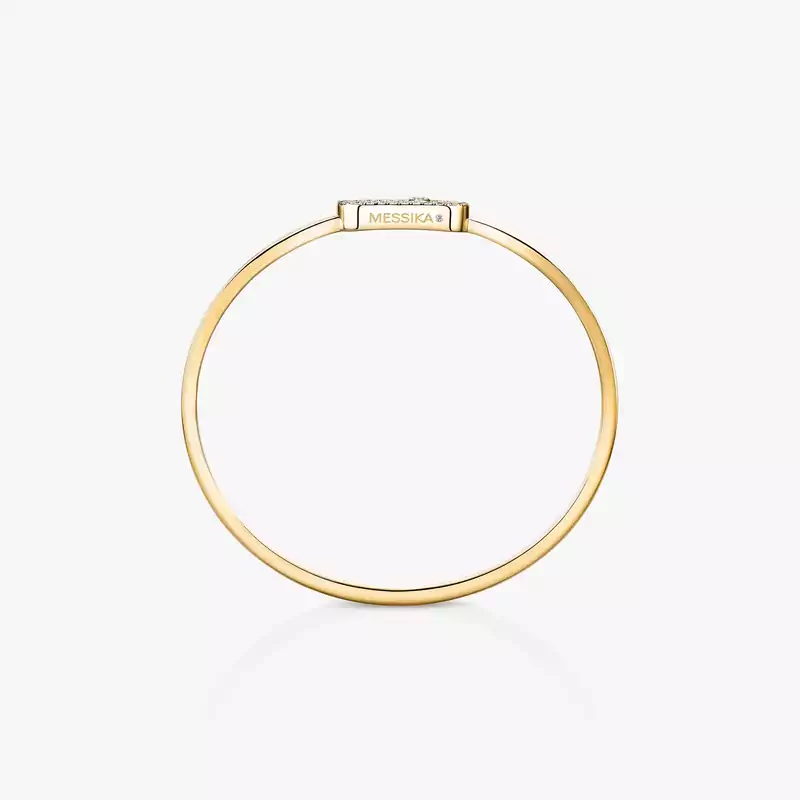 Move Uno pavé flex bangle medium Yellow Gold For Her Diamond Bracelet 12057-YG