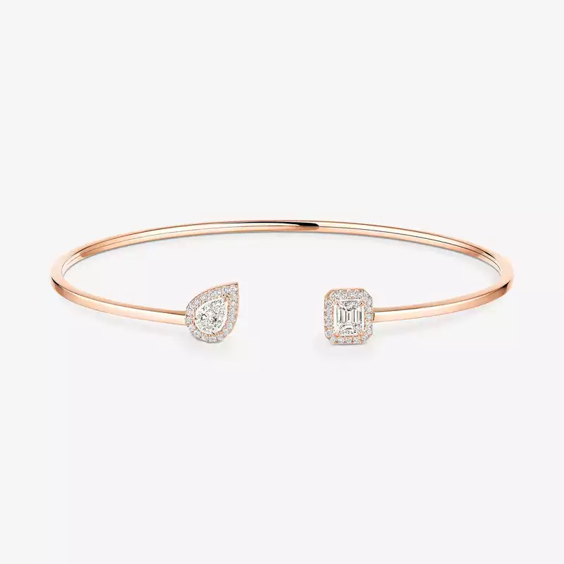 My Twin toi & moi thin bangle 2x 0.15ct