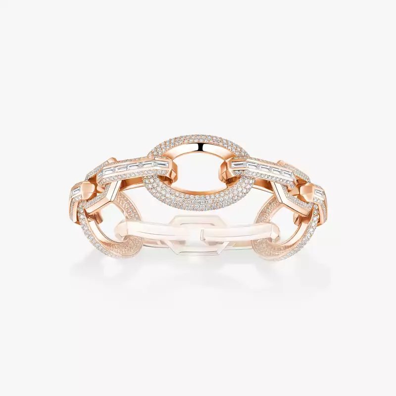 Bracelet Femme Or Rose Diamant Groove 13498-PG