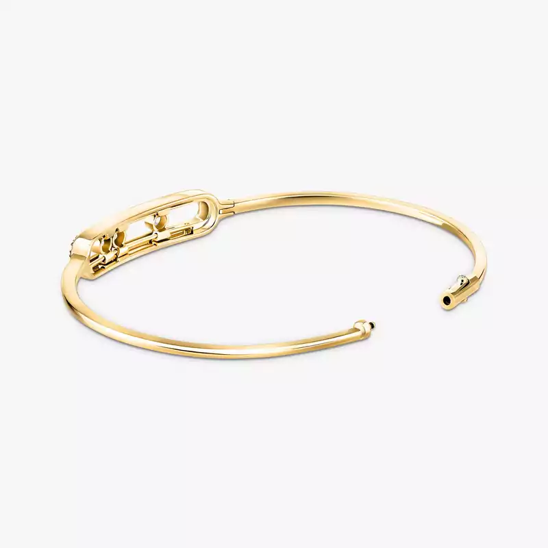 Jonc Move Pavé Für sie Diamant Armband Gelbgold 05032-YG