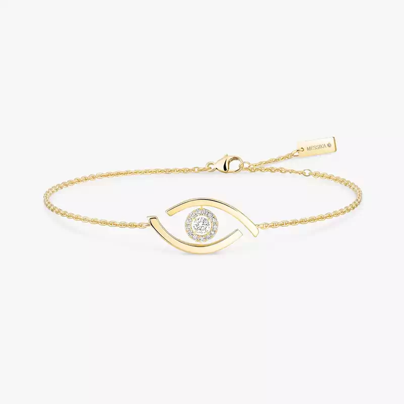 Bracelet For Her Yellow Gold Diamond Lucky Eye 10034-YG