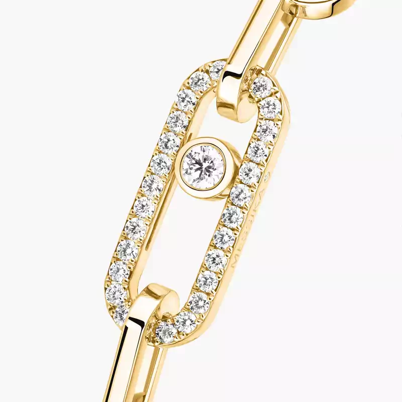 Move Link bracelet Yellow Gold For Her Diamond Bracelet 12576-YG