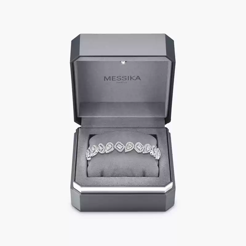 Bracelet Femme Or Blanc Diamant My Twin Rivière 13452-WG