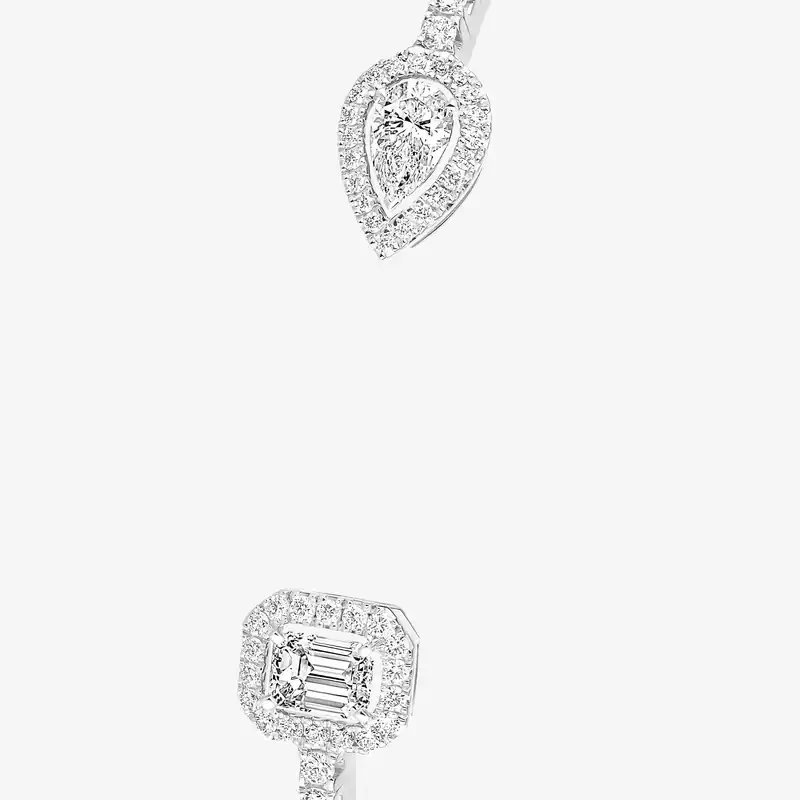 My Twin skinny bracelet 2x 0.15ct White Gold For Her Diamond Bracelet 06161-WG