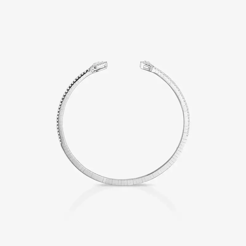 My Twin skinny bracelet 2x 0.15ct White Gold For Her Diamond Bracelet 06161-WG
