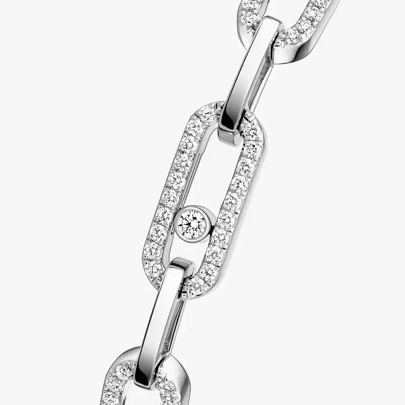 Move Link bracelet White Gold For Her Diamond Bracelet 12187-WG