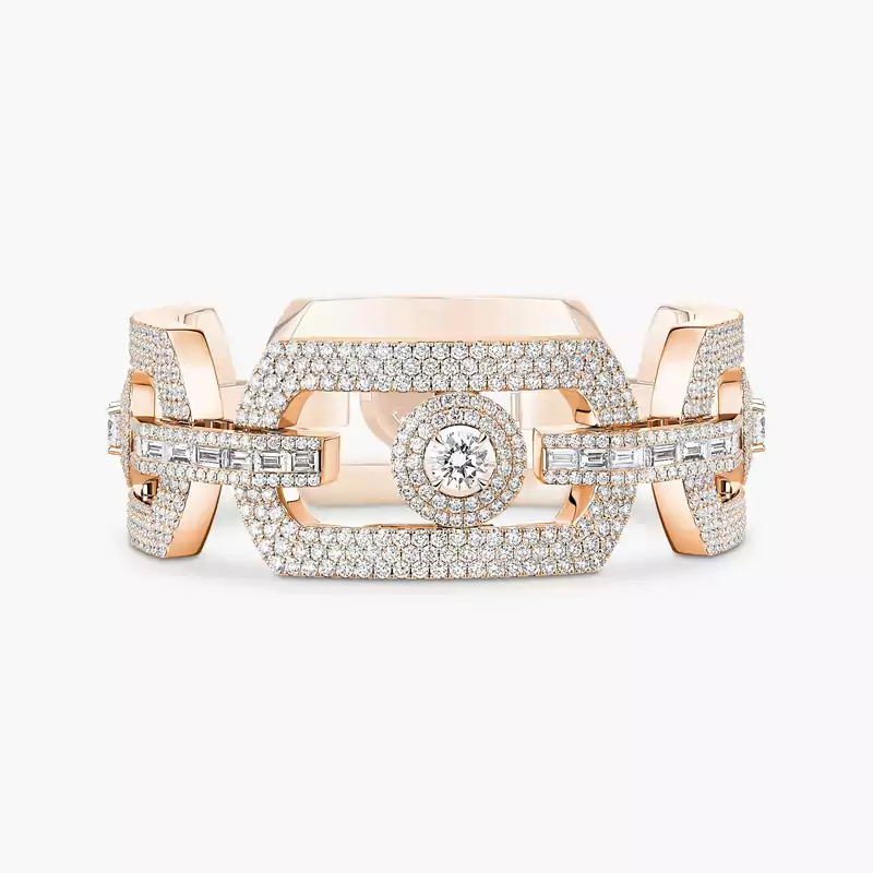 Bracelet Femme Or Rose Diamant So Move Max Pavé 14302-PG