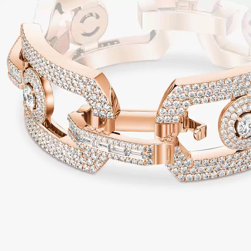 Bracelet Femme Or Rose Diamant So Move Max Pavé 14302-PG