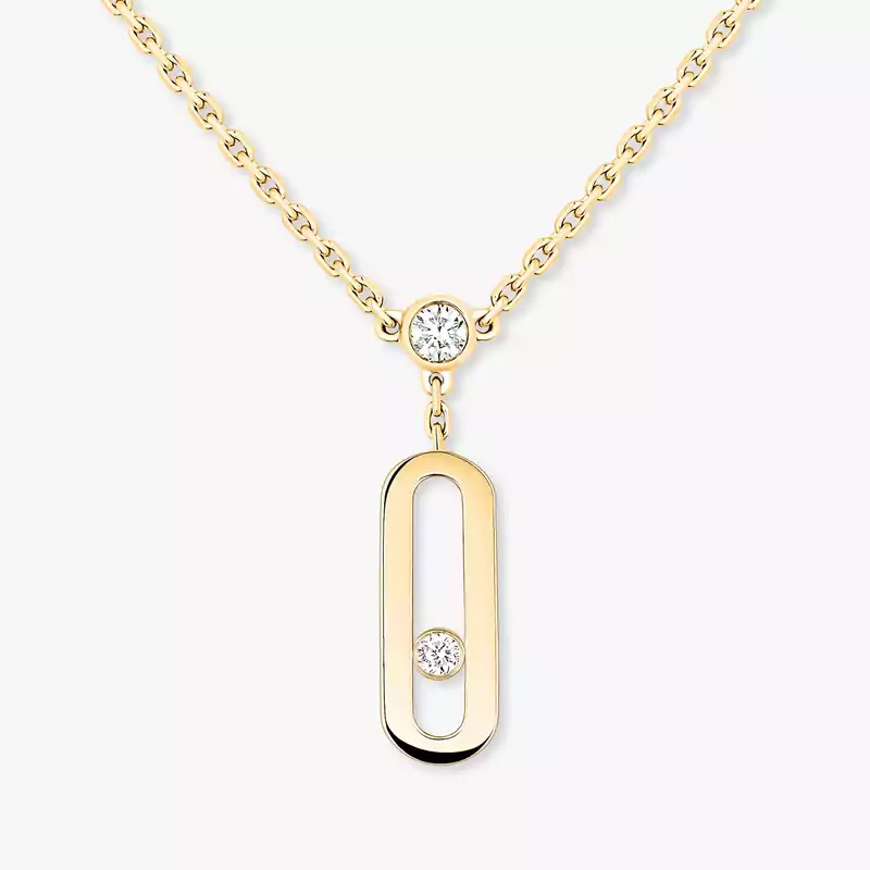 Collier Femme Or Jaune Diamant Move Uno 2 Rangs  08852-YG