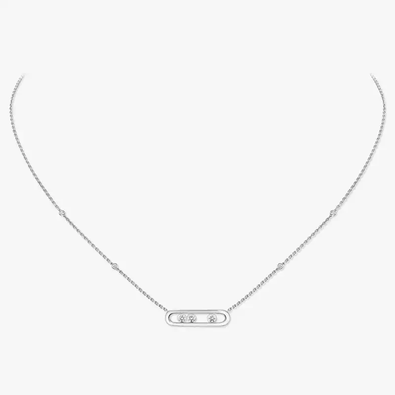 Baby Move White Gold Diamond For Her Necklace 04323-WG