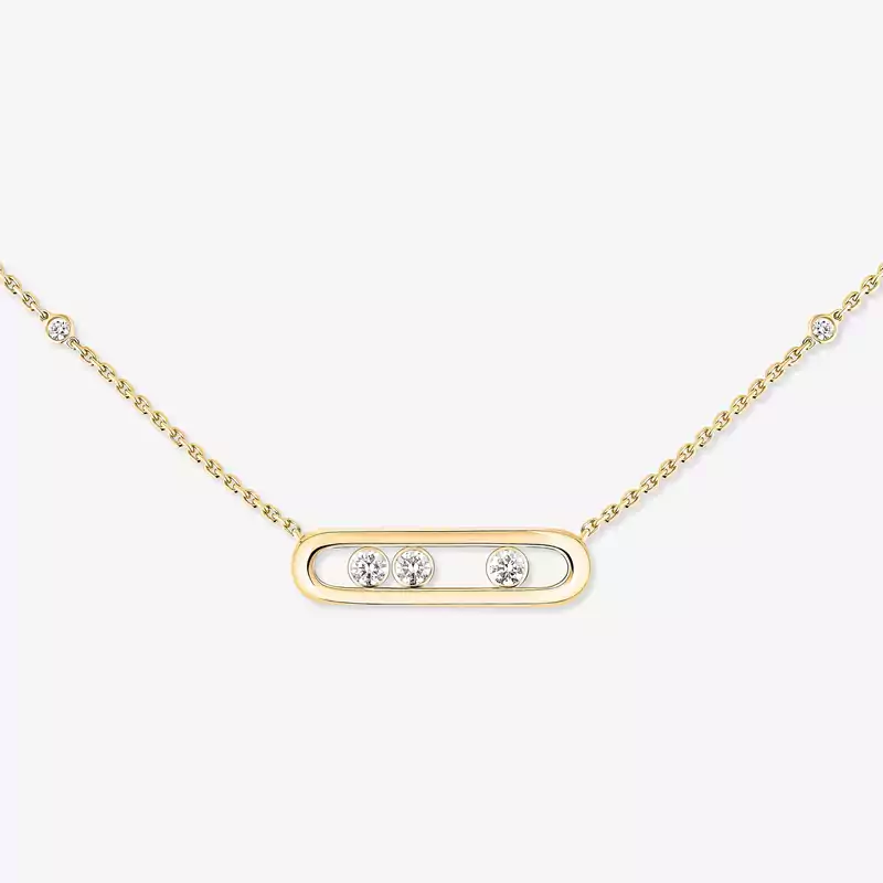 Necklace For Her Yellow Gold Diamond Baby Move 04323-YG