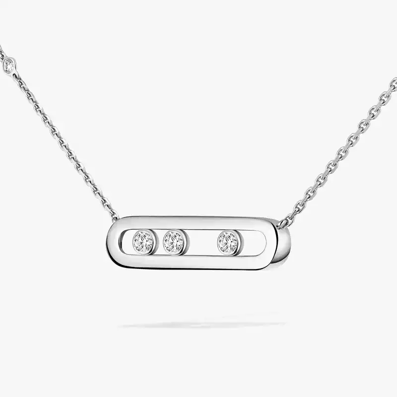 Baby Move White Gold Diamond For Her Necklace 04323-WG