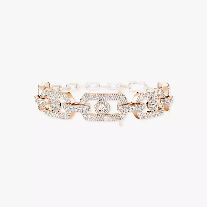 So Move Max Pavé Choker Pink Gold For Her Diamond Necklace 14240-PG