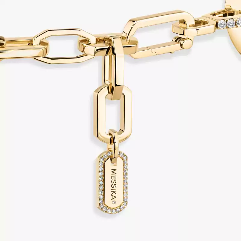 Collier Femme Or Jaune Diamant Choker So Move Max Pavé 14240-YG