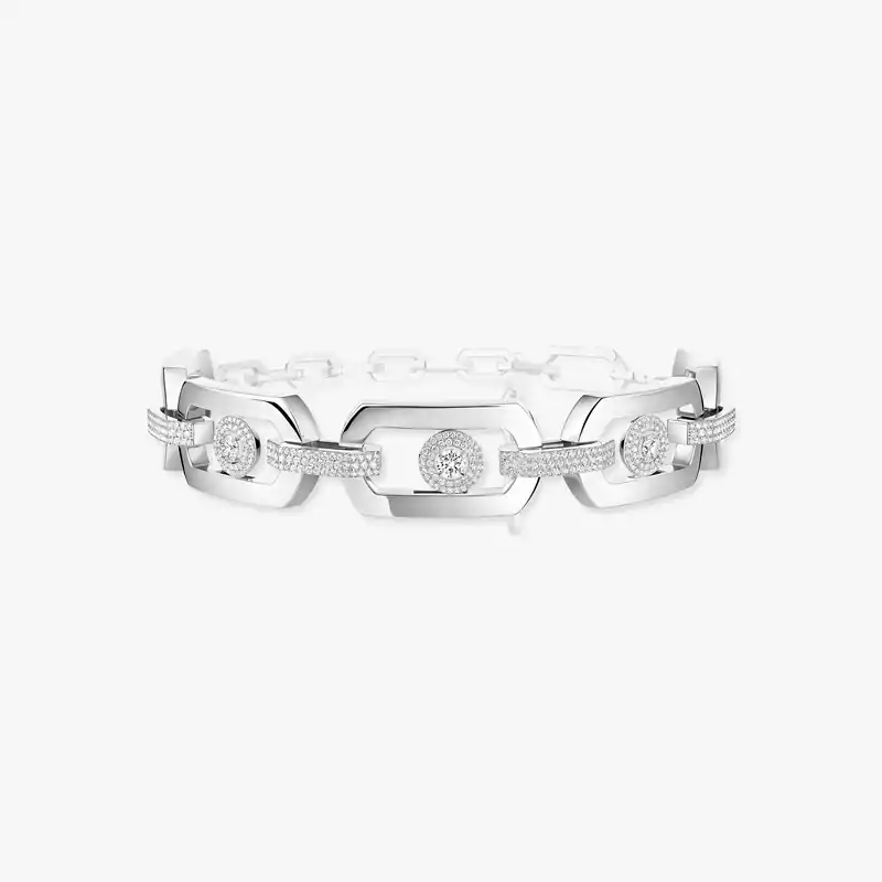 Collier Femme Or Blanc Diamant Choker So Move Max 14110-WG
