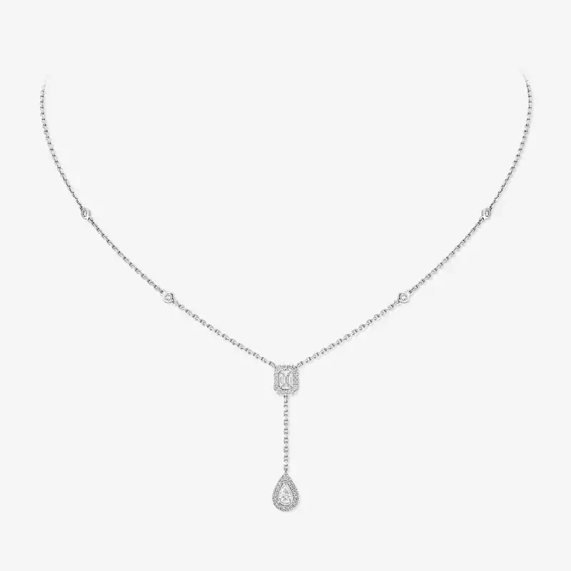 My Twin tie necklace 2x 0.10ct