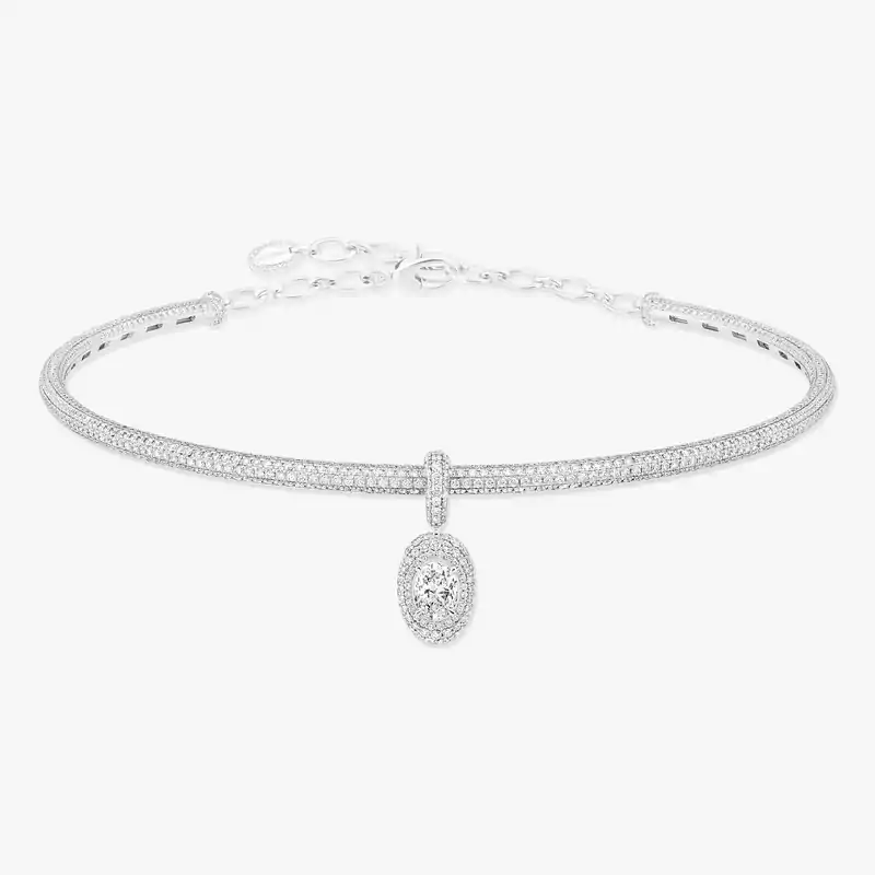 Divine Enigma oval-cut necklace